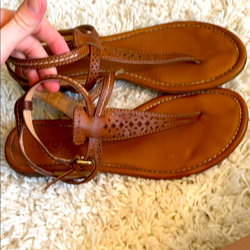 Brown adjustable thong sandals FREE with bundle 4+